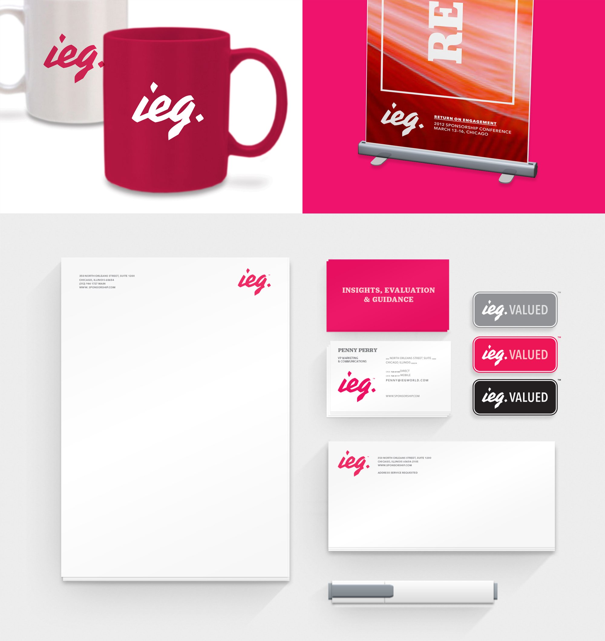IEG stationery and swag